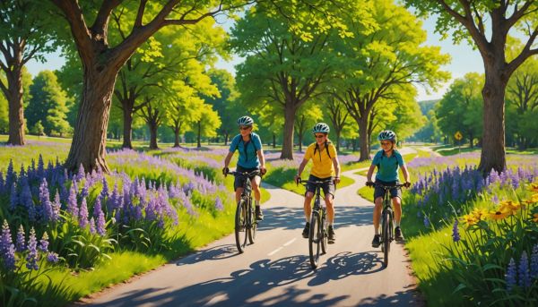 Balades à vélo sur les pistes vertes