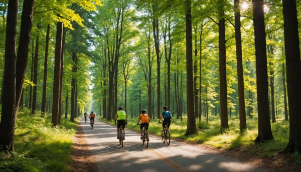 Itinéraires cyclables sécurisés en pleine nature